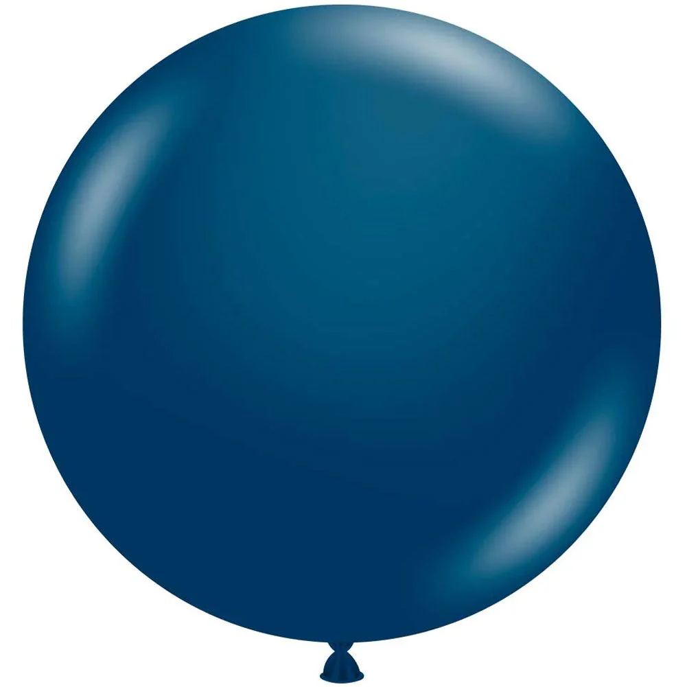 Tuftex 17" Navy Dark Naval Blue Latex Balloons (50ct)