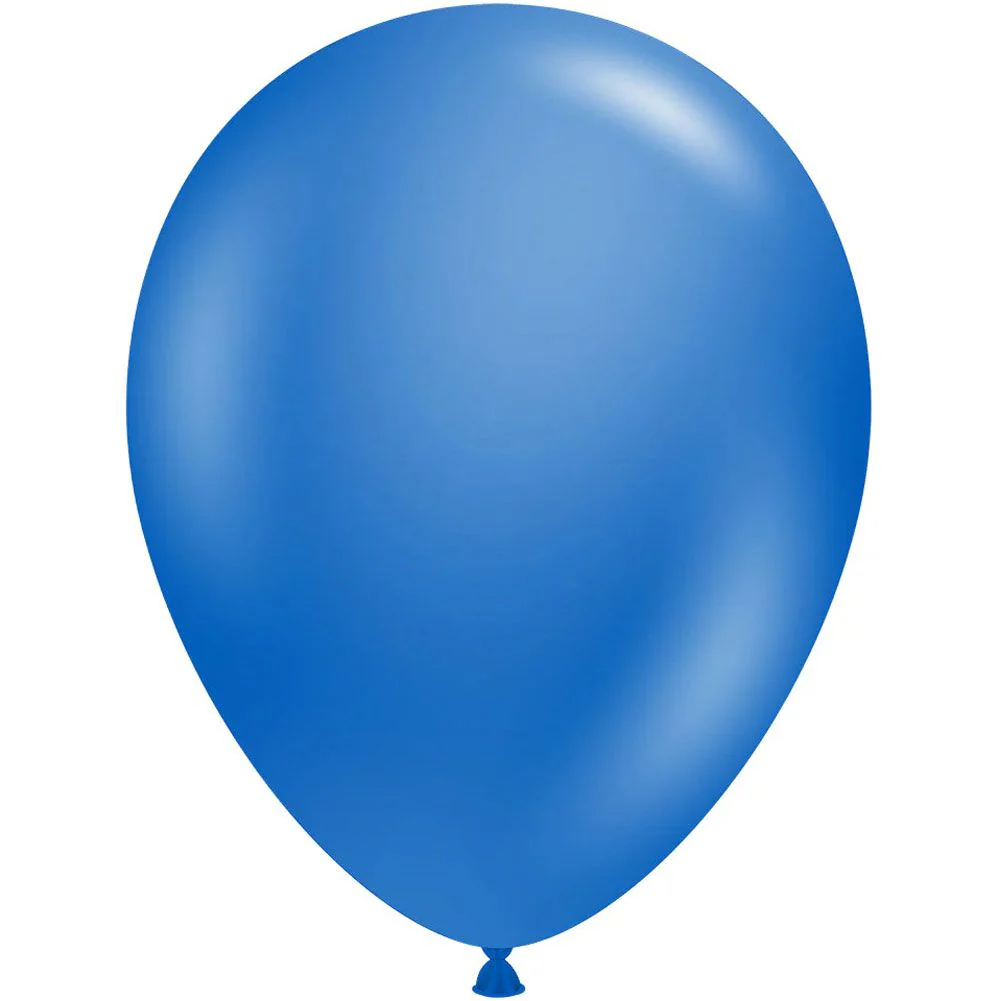 Tuftex 5" Metallic Blue Latex Balloons (50ct) - Image 2