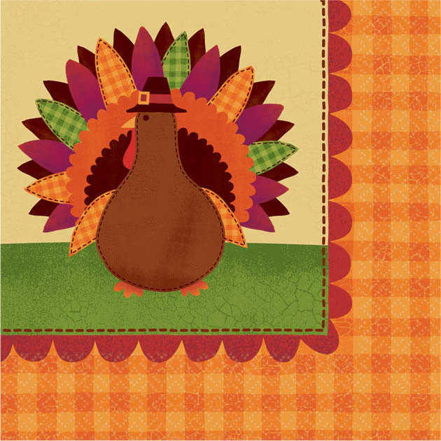 Turkey Dinner Beverage Napkins (36ct)