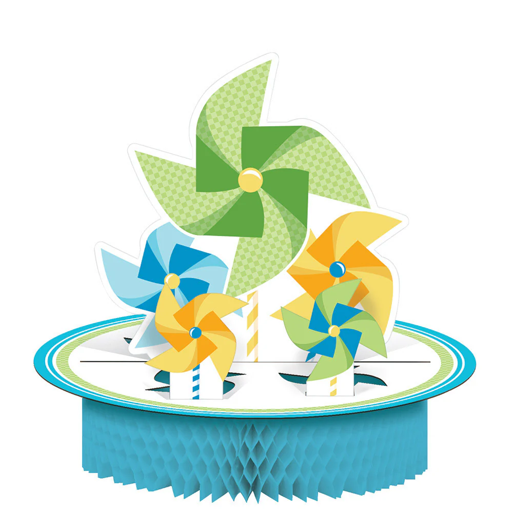 Turning One Boy Honeycomb Centerpiece