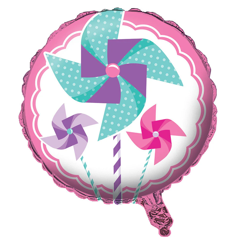Turning One Girl 18" Foil Balloon - Image 2
