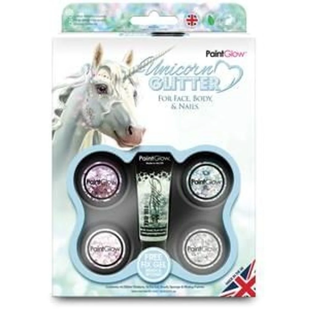 UNICORN CHUNKY GLITTER SHAKER BOXSET