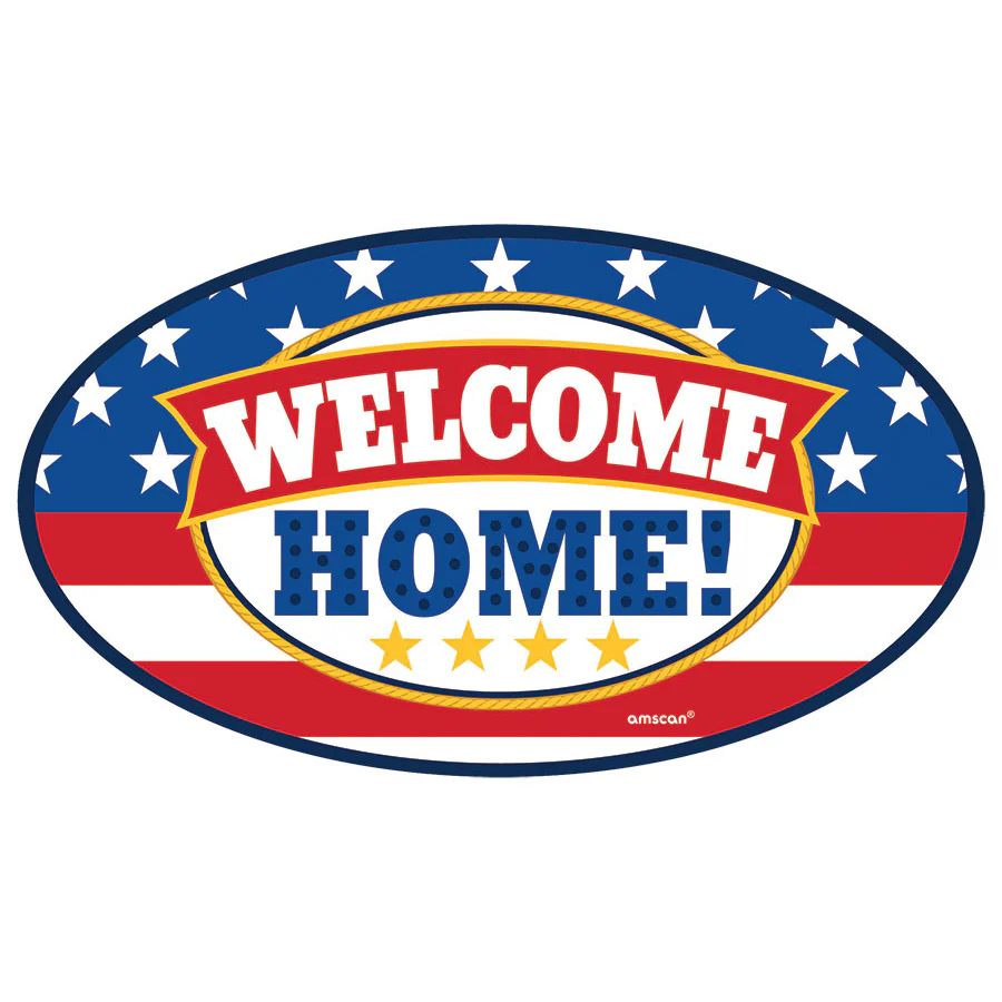 Welcome Home Patriotic Magnetic Sign
