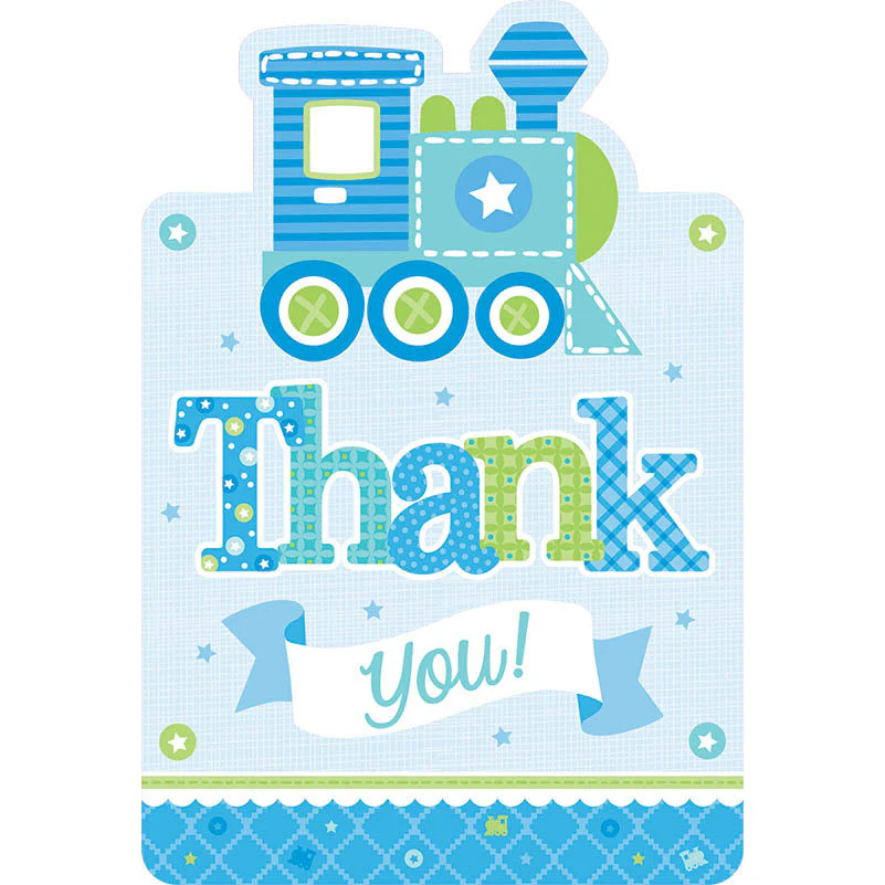 Welcome Little One Boy Postcard Thank You Notes (8ct)