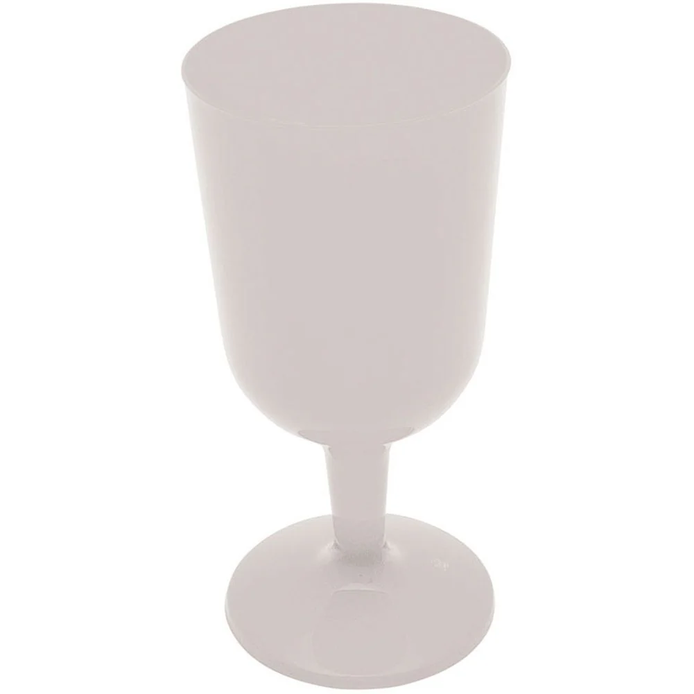 White Transparent Plastic Glasses, Wine 5 oz