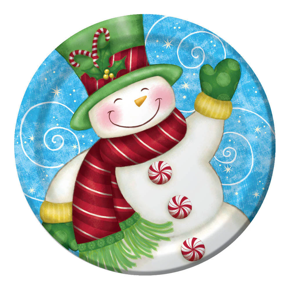 Wintertime Greetings Dinner Plates (8ct)
