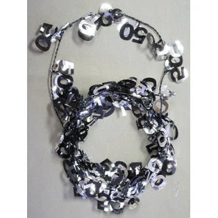 Wire Garland 50 Black & Silver (1 ct)