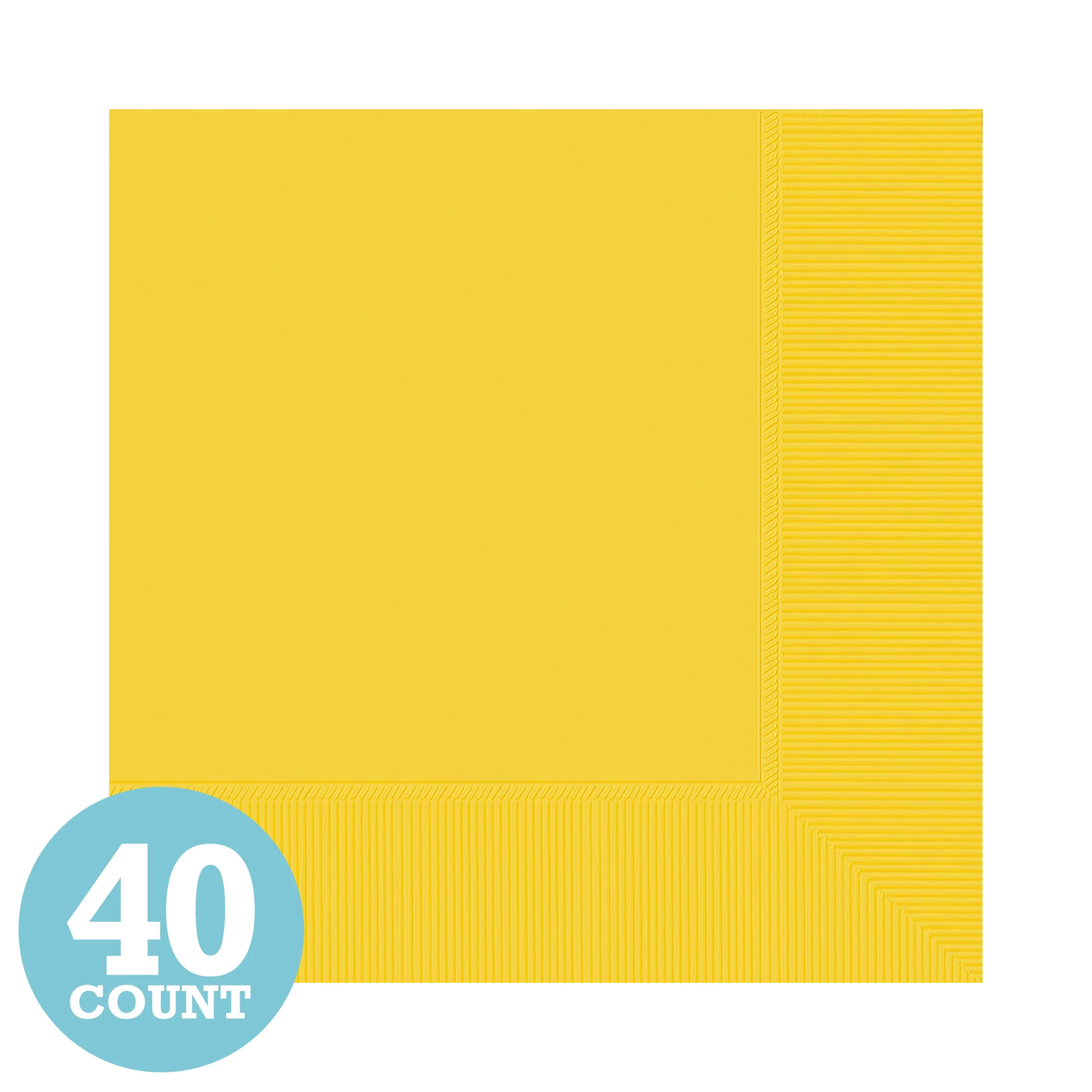 Yellow Sunshine Beverage Napkins (40ct)