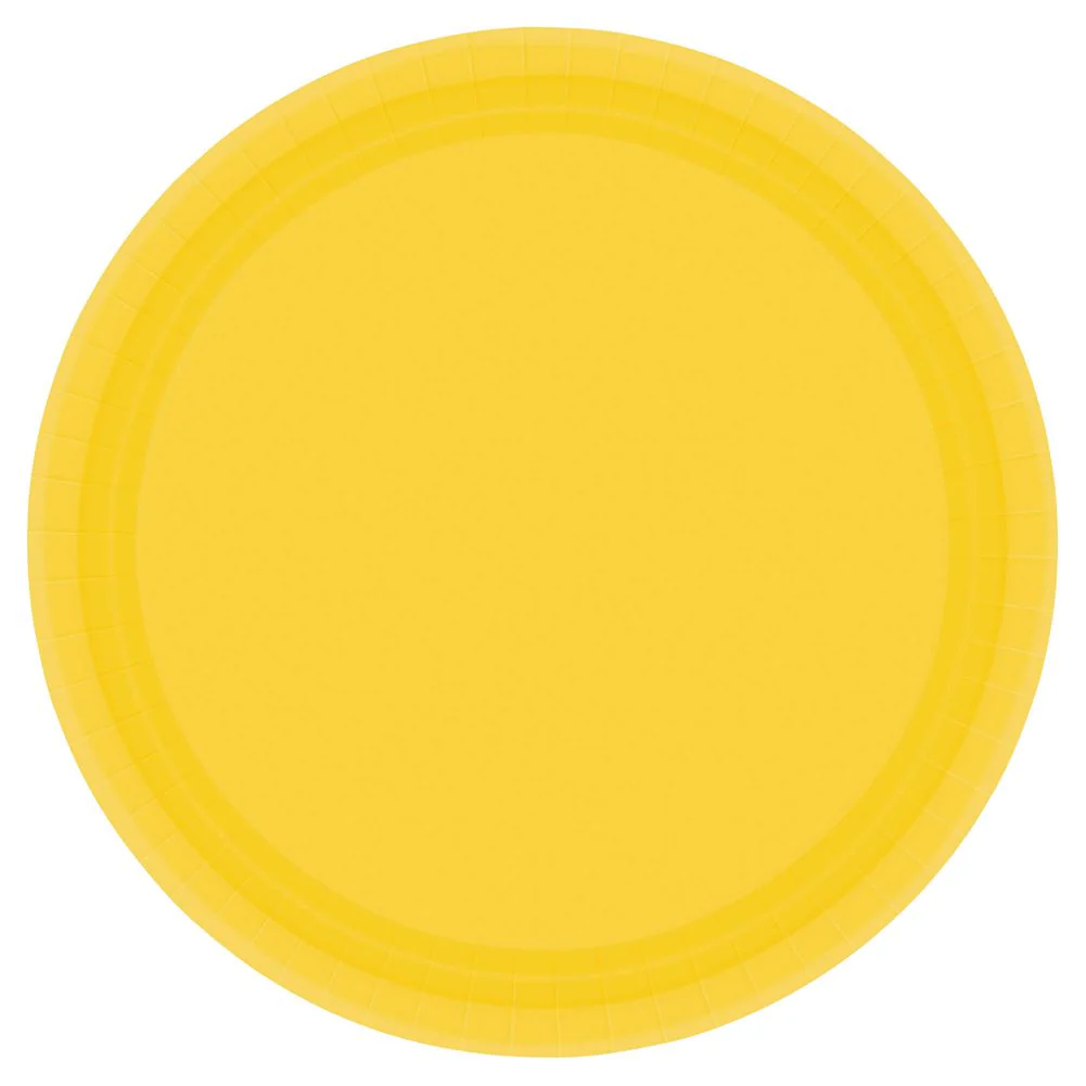 Yellow Sunshine Paper Banquet Plates (20ct)
