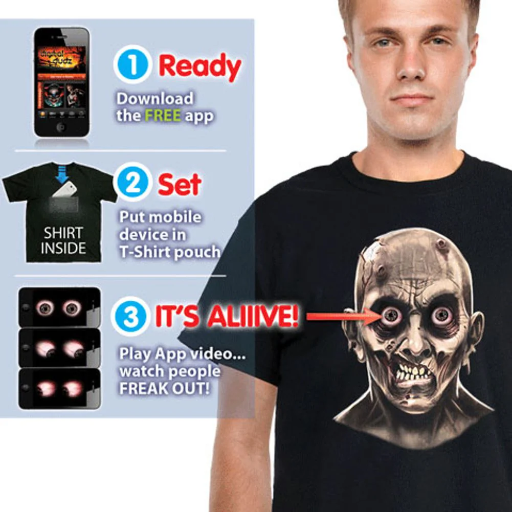 Zombie Mugshot Digital Dudz Mens Large